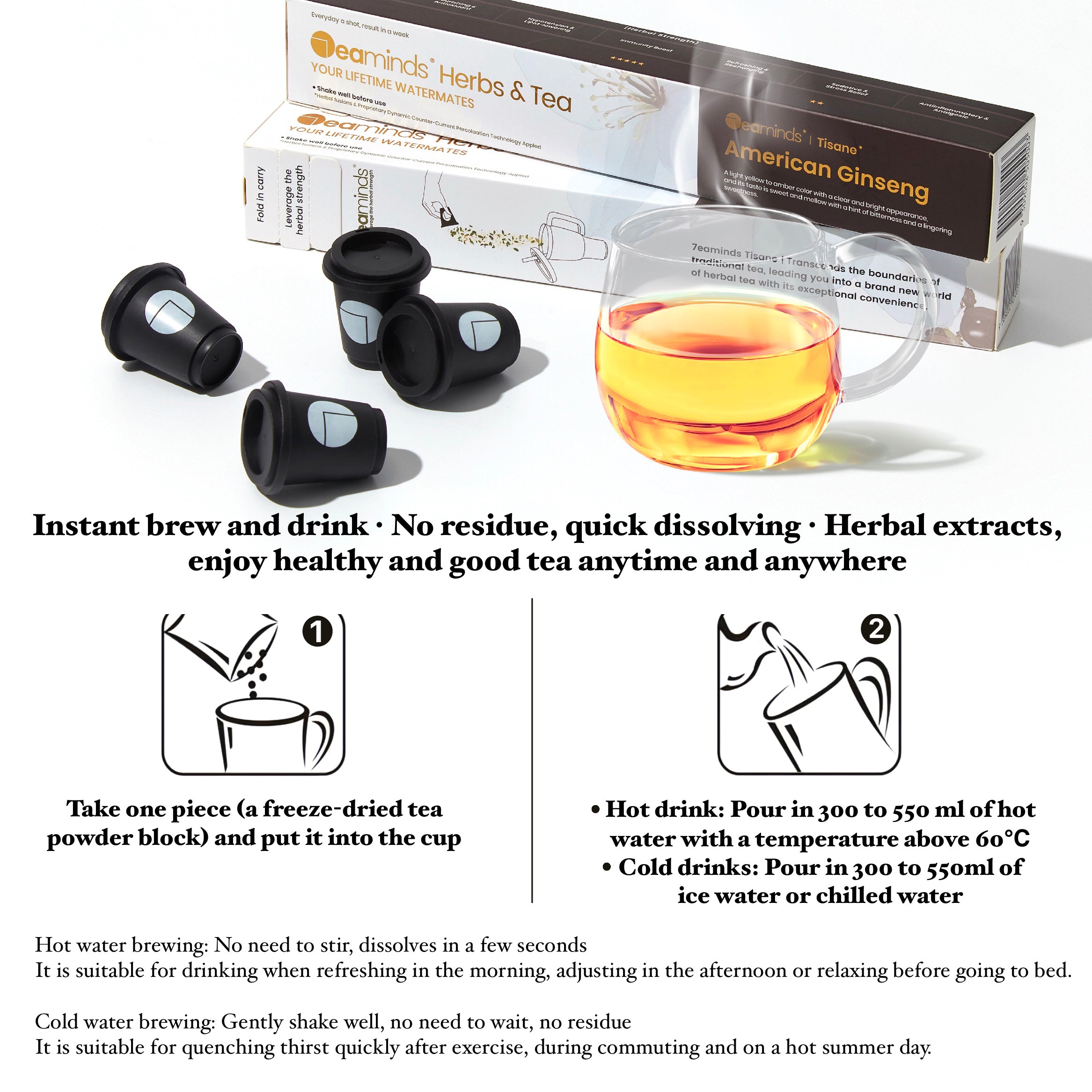 Cold Extracted Herbal Tea | American Ginseng