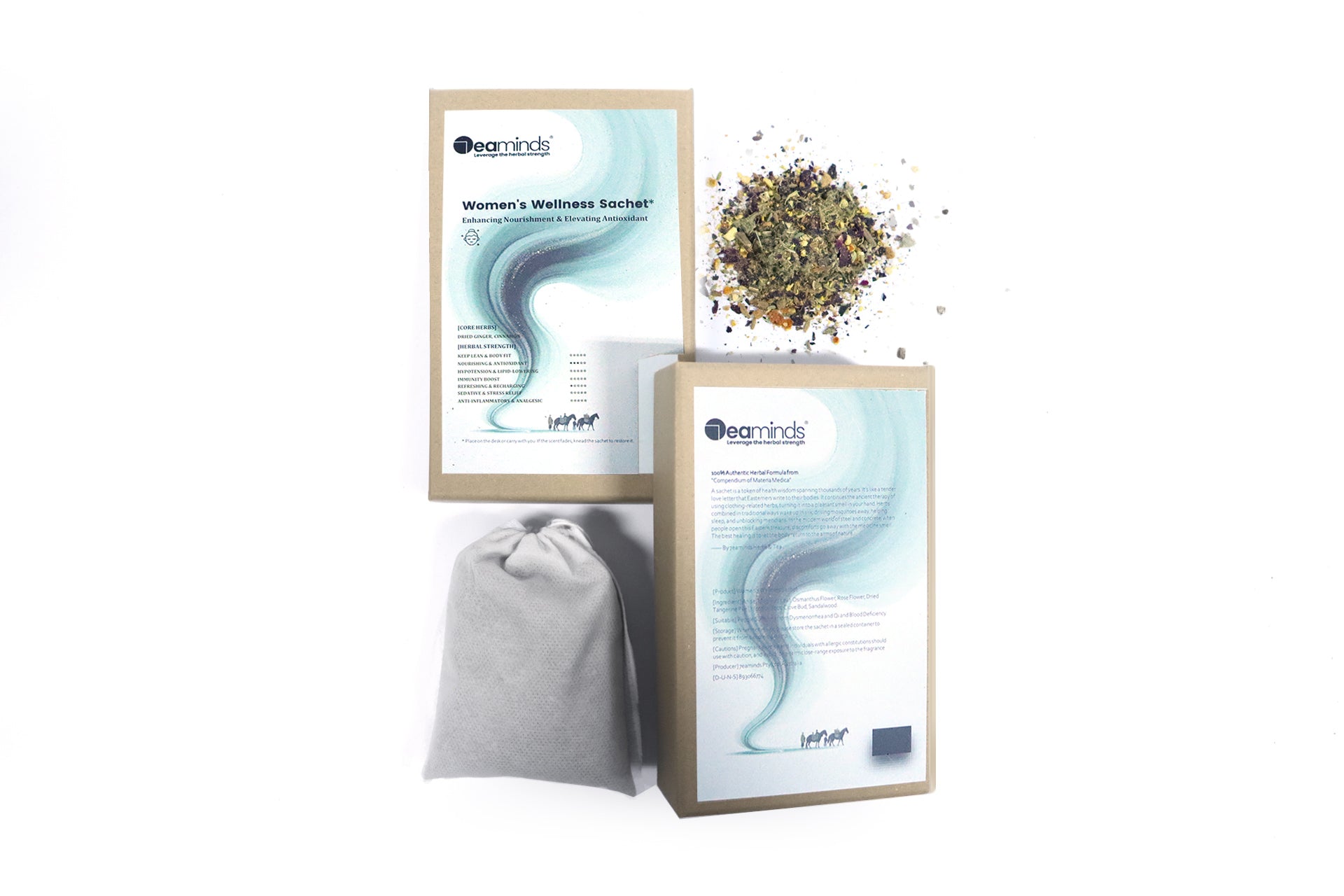 7eaminds Botanical Sachet · Dried Ginger & Cinnamon