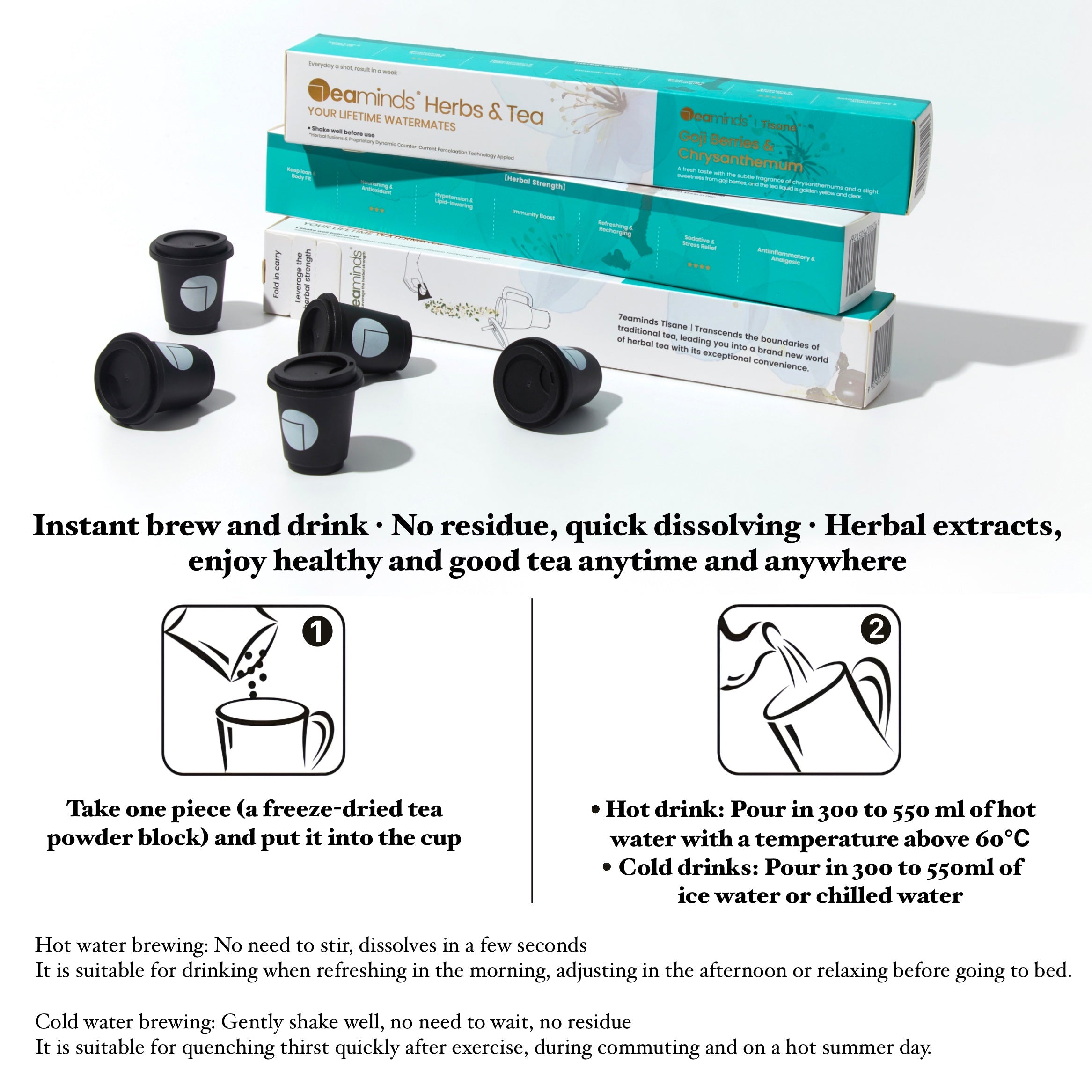 Cold Extracted Herbal Tea | Goji Berries & Chrysanthemum