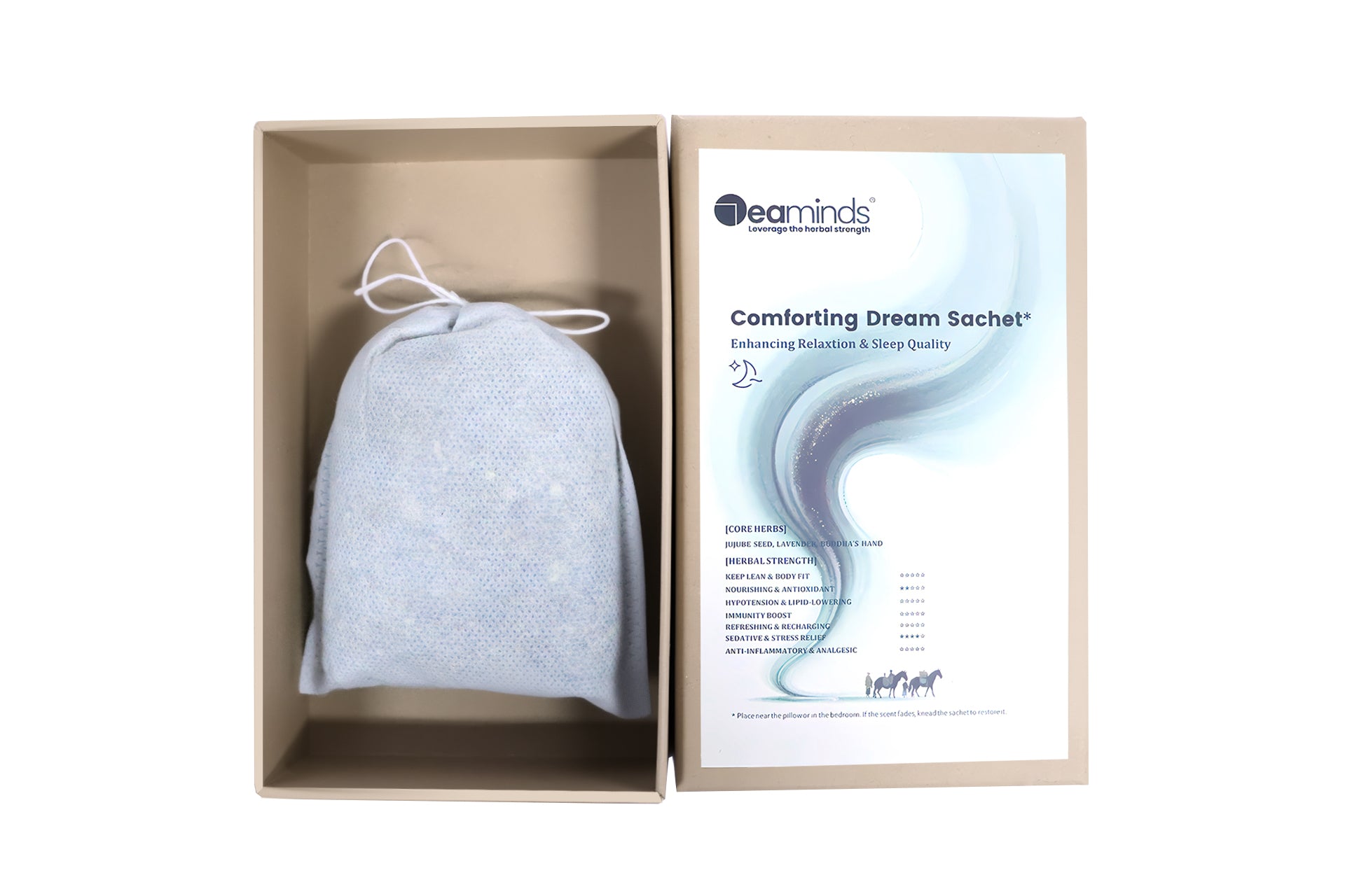 7eaminds Botanical Sachet · Jujube Seed, Lavender & Buddha’s Hand