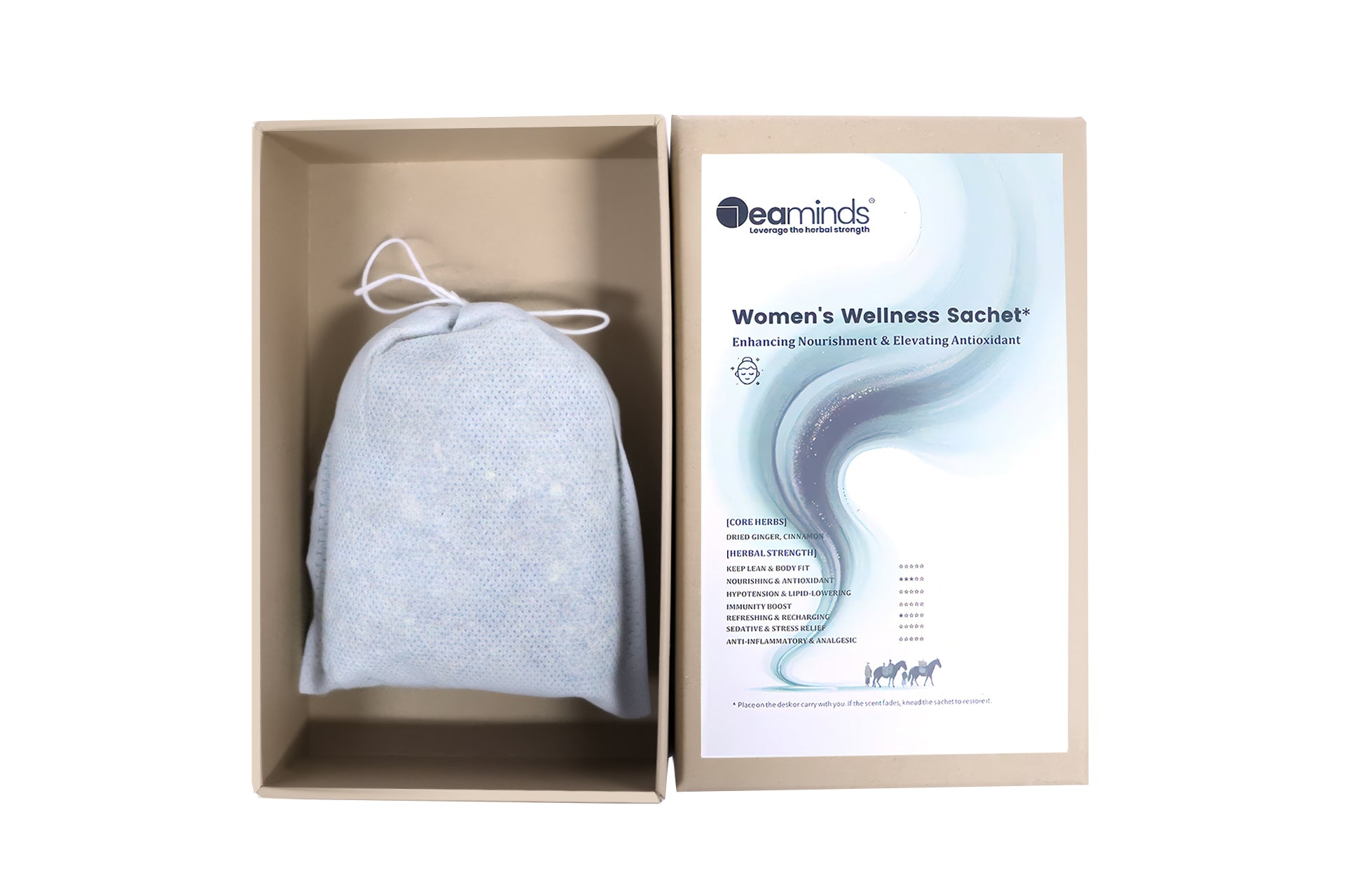 7eaminds Botanical Sachet · Dried Ginger & Cinnamon