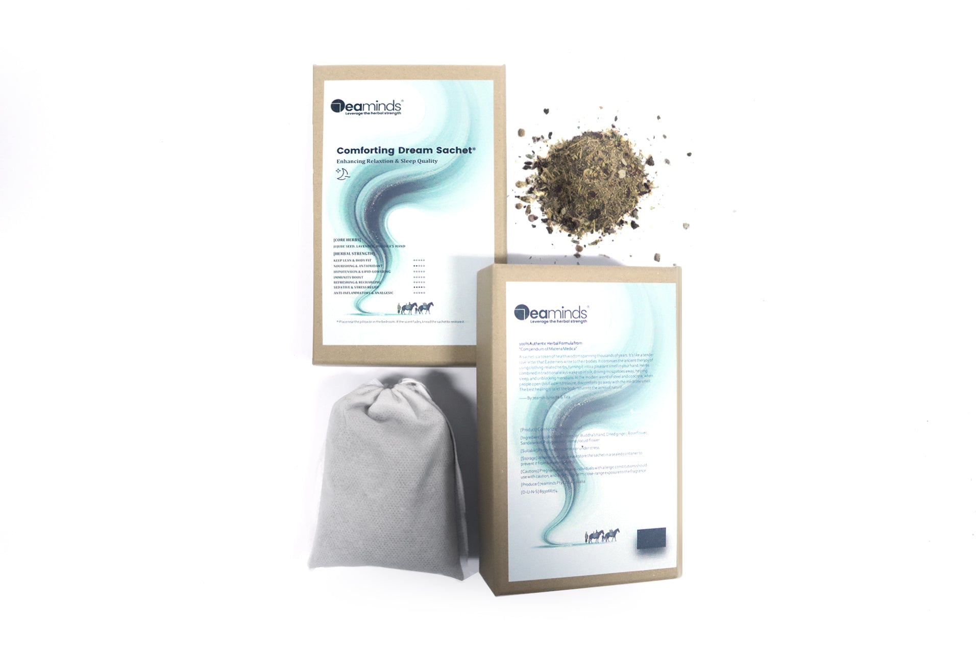 7eaminds Botanical Sachet · Jujube Seed, Lavender & Buddha’s Hand