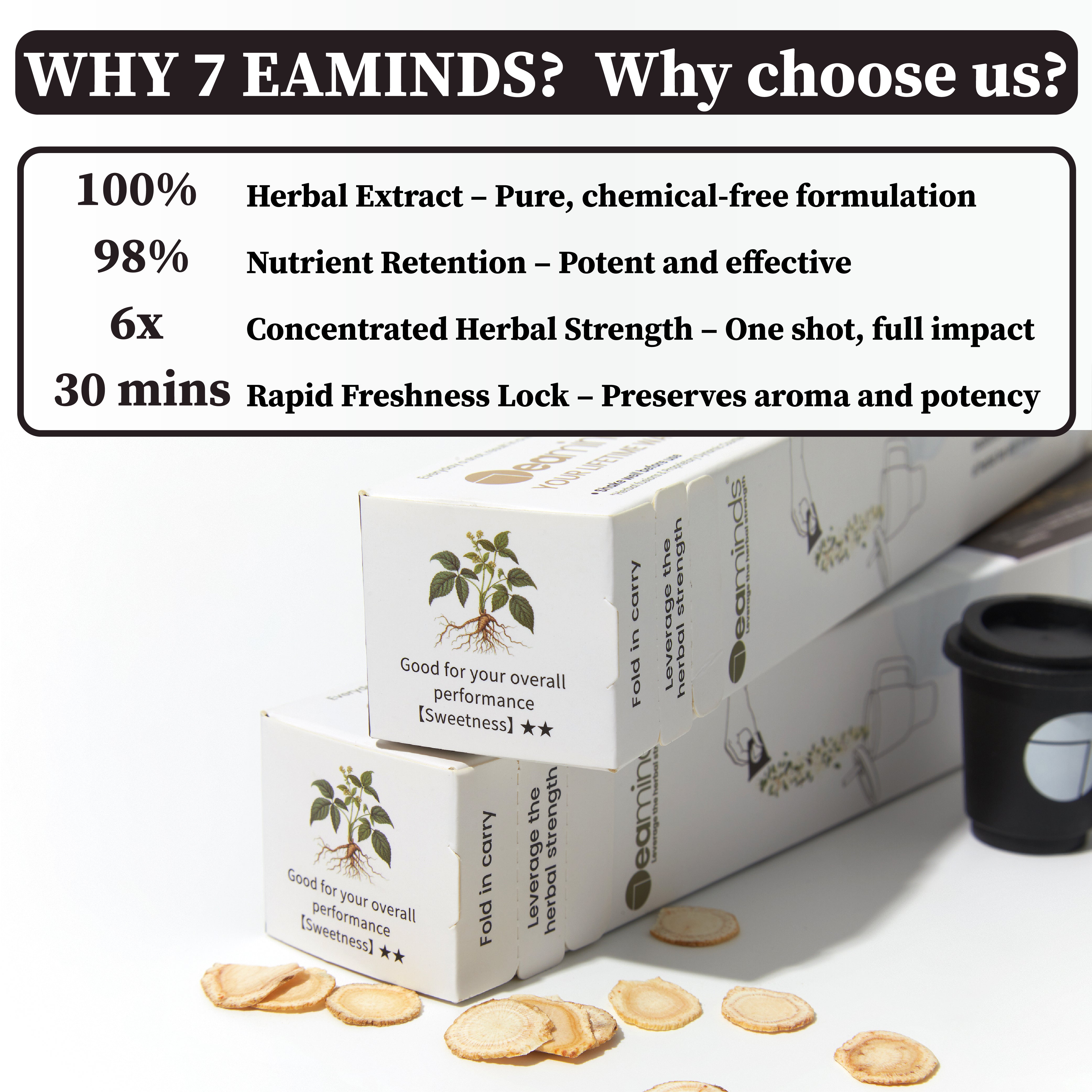 Cold Extracted Herbal Tea| American Ginseng   & Osmanthus Flower