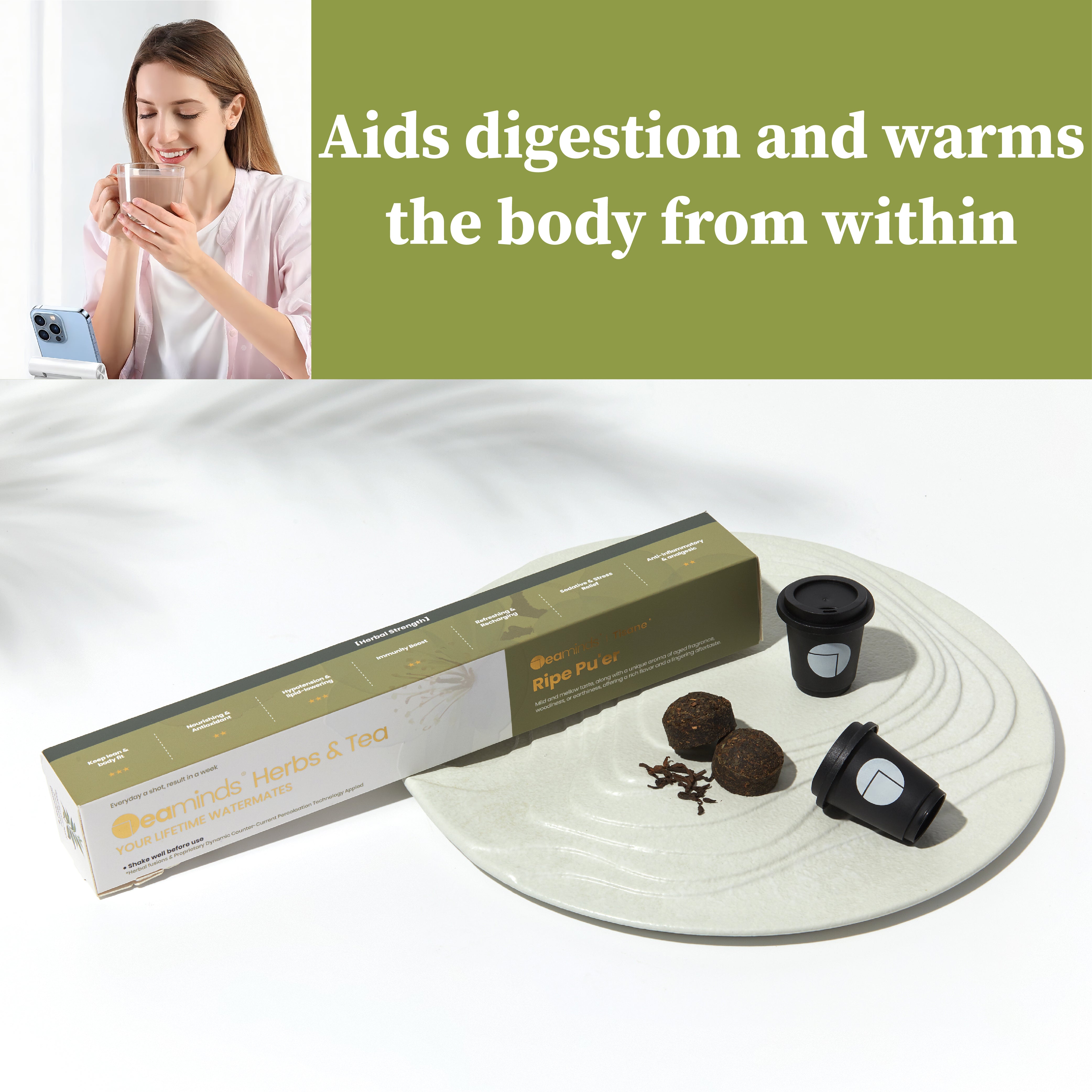 Cold Extracted Herbal Tea | Ripe Pu'er