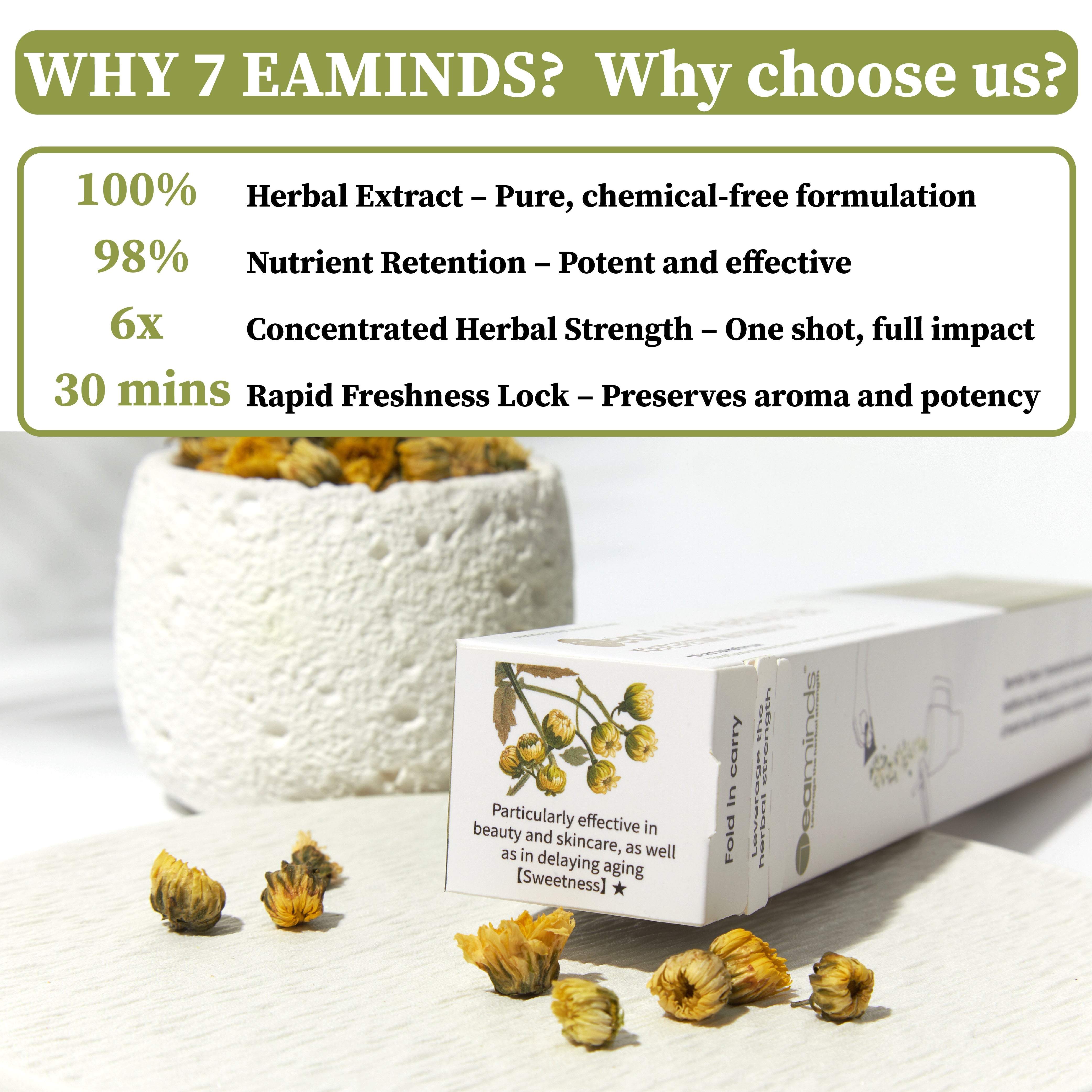 Cold Extracted Herbal Tea | Baby Chamonmile Tea