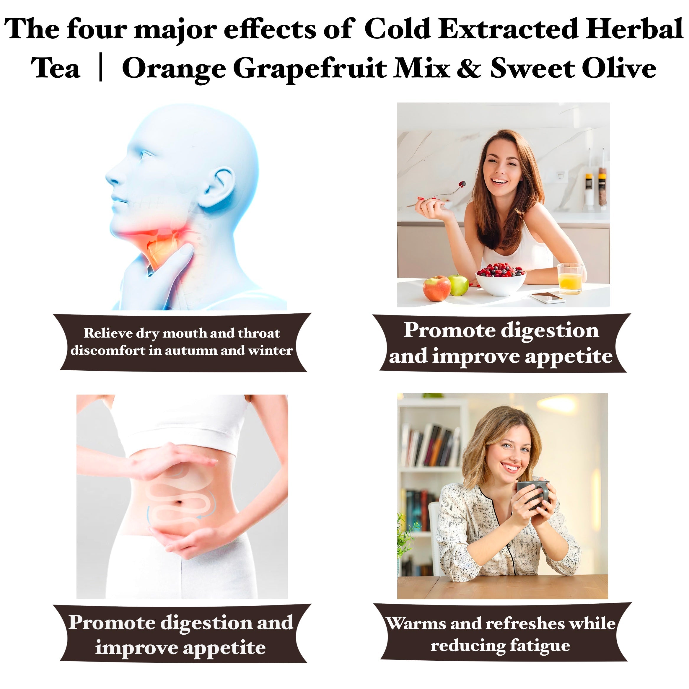 Cold Extracted Herbal Tea ｜ Orange Grapefruit Mix & Sweet Olive